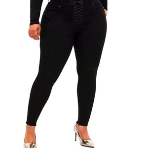COPY - Corset Style Lace Up Skinny Jeans